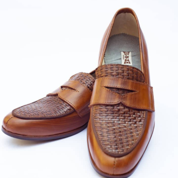 ayaakr Brown Men Penny Loafer